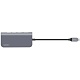 Адаптер USB type C Momax Onelink 8-in-1 Type-C Hub DHC6A grey