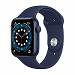Умные часы Apple Watch Series 6 40mm (корпус из алюминия синего цвета, спортивный ремешок «тёмный ультрамарин») 