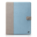 Кожаный чехол для Apple iPad 2\3\4 Zenus Masstige E-note Diary Series (blue)