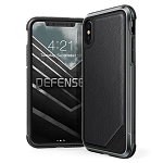 Чехол для Apple iPhone X X-Doria Defense Lux Leather (черный)