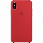 Силиконовый чехол для iPhone X Silicone Case (красный)