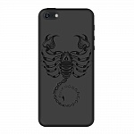 Чехол и защитная пленка для Apple iPhone 5/5S Deppa Art Case Black скорпион