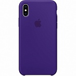 Силиконовый чехол для iPhone X Silicone Case (фиолетовый)