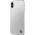 Чехол BMW Signature Brushed aluminium Hard для Apple iPhone X\XS (серебристый)