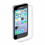 Чехол Gel Case и защитная пленка для Apple iPhone 5/5S Deppa прозрачный