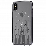 Чехол DEVIA Tpu Crystal Meteor для Apple iPhone X\XS (черный)