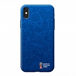 Чехол Deppa ЧМ по футболу FIFA для Apple iPhone X\XS синий