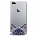 Силиконовый чехол Olle для Apple iPhone 7 Plus (Котик)