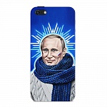 Чехол и защитная пленка для Apple iPhone 5/5S Deppa Art Case Person Путин звезда