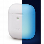 Силиконовый чехол для Apple AirPods Elago A2 Wireless Silicone Case (светящийся в темноте)