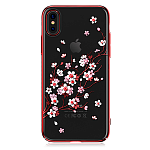 Чехол для Apple iPhone X Swarovski Kingxbar Phoenix Series Sakura Red