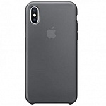 Силиконовый чехол для iPhone X Silicone Case (серый)