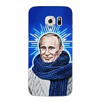 Чехол и защитная пленка для Samsung Galaxy S6 edge Deppa Art Case Person Путин звезда