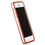 Бампер GRIFFIN красный с прозрачной полосой для Apple iPhone 5, 5s
