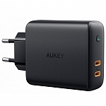 Сетевое зарядное устройство Aukey Dual-Port 36W PD Wall Charger with Dynamic Detect (черный)