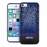 Чехол для iPhone 5/5S JUST CAVALLI "LEOPARD" 2 синий
