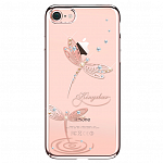 Чехол для Apple iPhone 7 Swarovski Kingxbar Classic Rose Jade Dragonfly