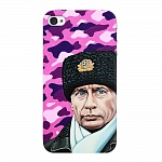 Чехол и защитная пленка для Apple iPhone 4/4S Deppa Art Case Person Путин шапка