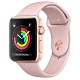 Умные часы Apple Watch Series 3, 42мм, корпус из золотистого алюминия, спортивный ремешок цвета «розовый песок» MQL22