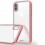 Чехол для Apple iPhone X Deppa Gel Plus матовый розовый