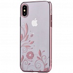 Чехол DEVIA Crystal Petunia Case для Apple iPhone X\XS (розовый)