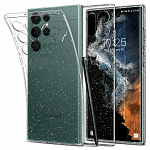Чехол Spigen Liquid Crystal Glitter для Samsung Galaxy S22 Ultra (прозрачный)