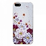 Чехол-накладка для iPhone 5 (цветы)