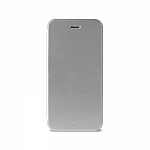 Чехол-книжка для iPhone 6 Puro Custodia Booklet Crystal серебряный