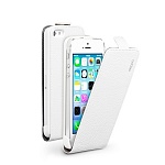 Чехол и защитная пленка для Apple iPhone 5/5S Deppa Flip Cover белый