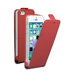 Чехол и защитная пленка для Apple iPhone 5/5S Deppa Flip Cover красный
