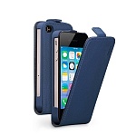 Чехол и защитная пленка для Apple iPhone 4/4S Deppa Flip Cover синий