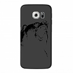 Чехол и защитная пленка для Samsung Galaxy S6 edge Deppa Art Case Black медведь