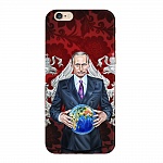 Чехол и защитная пленка для Apple iPhone 6 Deppa Art Case Person Путин карта мира