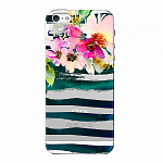 Чехол для Apple iPhone 5/5S/SE Deppa Art Case Flowers Акварель