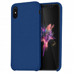 Чехол Hoco Pure Series Silicon Case для Apple iPhone X\XS синий
