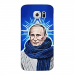Чехол и защитная пленка для Samsung Galaxy S6 Deppa Art Case Person Путин звезда