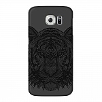 Чехол и защитная пленка для Samsung Galaxy S6 Deppa Art Case Black тигр