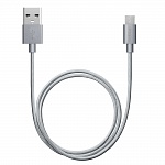 Дата-кабель USB-micro-USB Deppa серый 1.2м