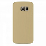 Чехол и защитная пленка для Samsung Galaxy S6 edge Deppa Sky Case 0.4 mm золотой