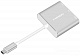Адаптер USB type C Momax Multi-Media HUB DHC-4 silver