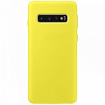 Чехол Silicone Case для Samsung Galaxy S10 Plus (желтый)