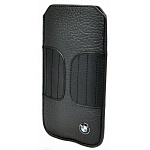 Кожаный чехол BMW black для iPhone 5, 5s 
