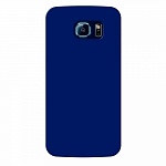 Чехол и защитная пленка для Samsung Galaxy S6 Deppa Sky Case 0.4 mm синий