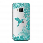 Чехол и защитная пленка для HTC One M9 Deppa Art Case Jungle колибри