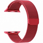 Ремешок из нержавеющей стали Lyambda Capella для Apple Watch 42mm\44mm (красный)