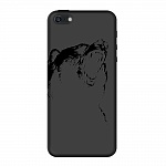 Чехол и защитная пленка для Apple iPhone 5/5S Deppa Art Case Black медведь