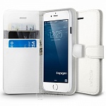 Чехол-книжка для iPhone 6 4.7 SPIGEN SGP Wallet S белый