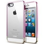 Бампер SGP Linear Crystal Metal для iPhone 5, 5s (розовый)