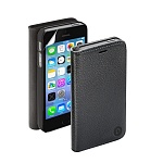 Чехол и защитная пленка для Apple iPhone 5 Deppa  Wallet Cover магнит черный