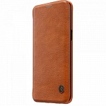 Чехол для Samsung Galaxy S9 Nillkin Qin Leather Case (коричневый)